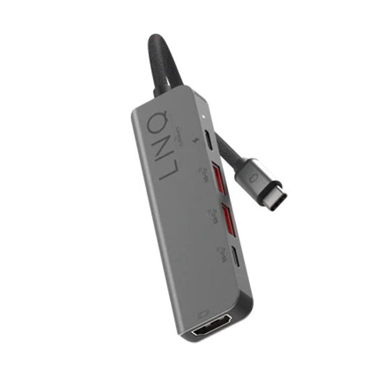 5-in-1 Pro USB-C Hub - Grey