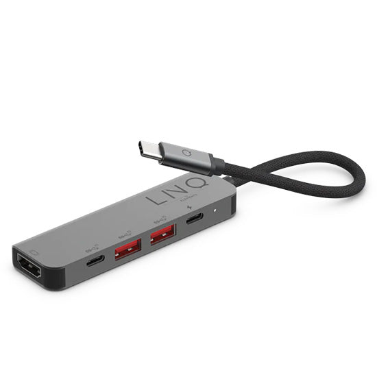 5-in-1 Pro USB-C Hub - Grey