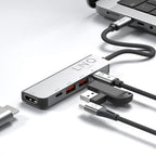 5-in-1 Pro USB-C Hub - Grey