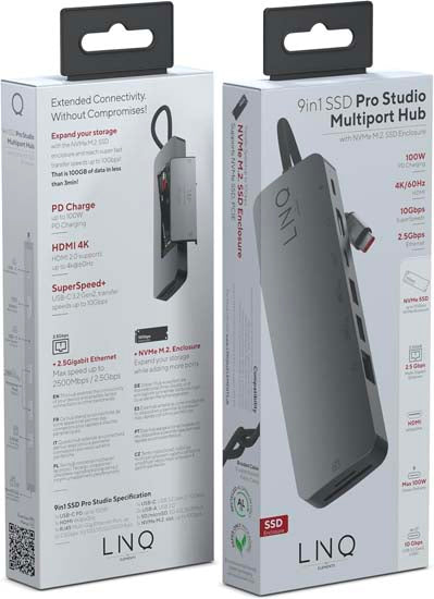 9-in-1 PRO USB-C Multiport Hub SSD