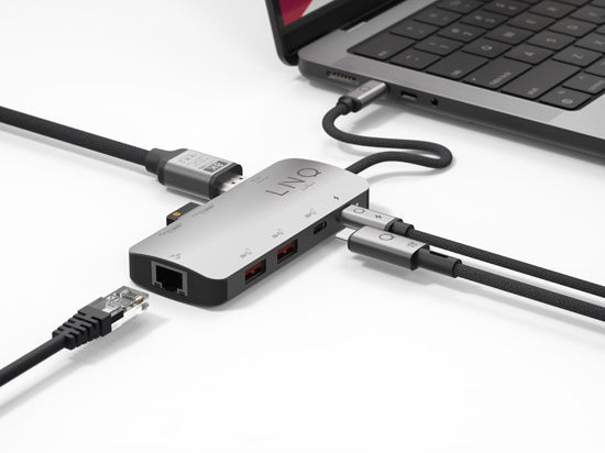 USB C Hub 8-in-1 10 Gbps PD HDMI 8K 2.5GbE