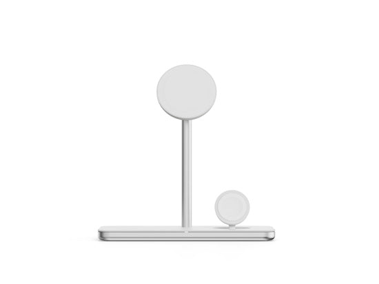 3-in-1 Qi2 Wireless Charging Stand White