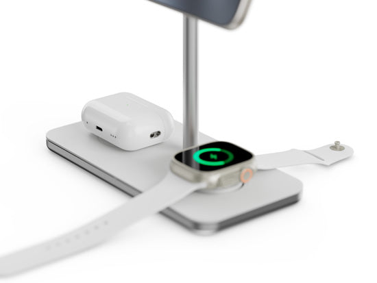 3-in-1 Qi2 Wireless Charging Stand White