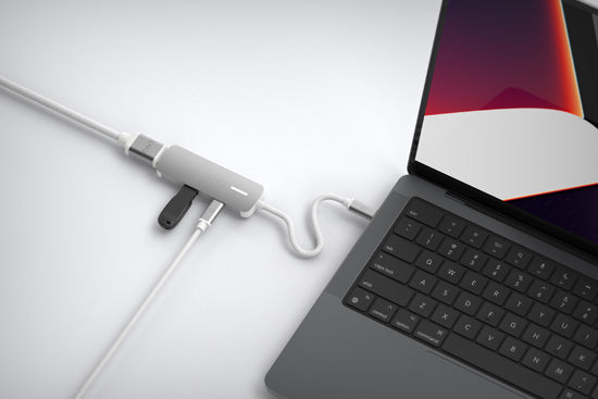 3-in-1 USB-C HDMI Adapter 140W Grey/White