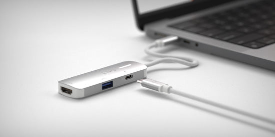 3-in-1 USB-C HDMI Adapter 140W Grey/White