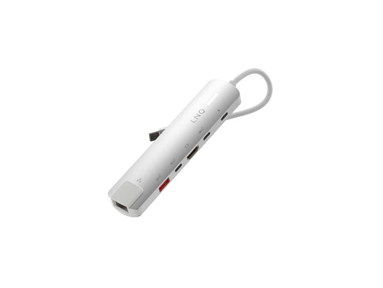 6-in-1 PRO USB-C Multiport Hub 140W Grey/White