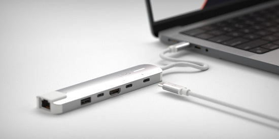 6-in-1 PRO USB-C Multiport Hub 140W Grey/White