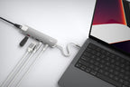 6-in-1 PRO USB-C Multiport Hub 140W Grey/White
