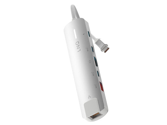 6-in-1 PRO USB-C Multiport Hub 140W Grey/White
