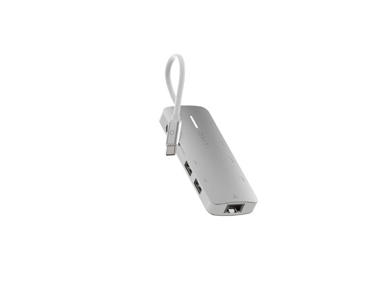 8-in-1 8K PRO USB-C Multiport Hub 140W Grey/White