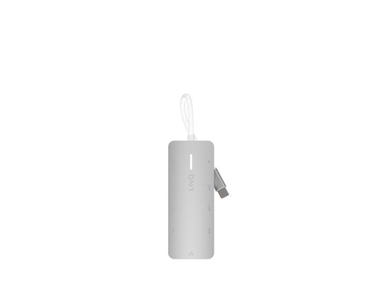 8-in-1 8K PRO USB-C Multiport Hub 140W Grey/White