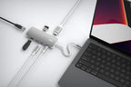 8-in-1 8K PRO USB-C Multiport Hub 140W Grey/White