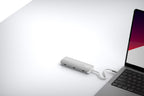 8-in-1 PRO USB-C Multiport Hub 140W Grey/White