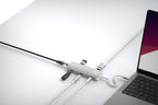 8-in-1 PRO USB-C Multiport Hub 140W Grey/White