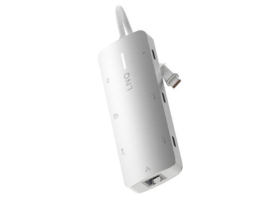 8-in-1 PRO USB-C Multiport Hub 140W Grey/White
