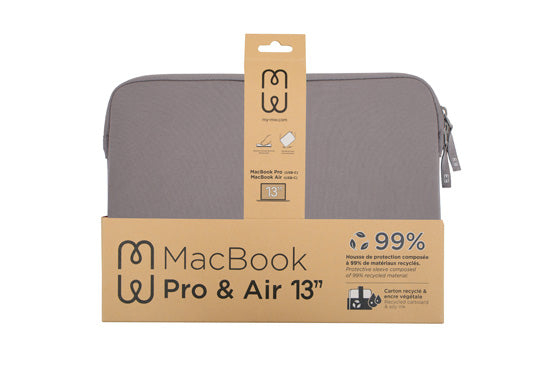 Sleeve MacBook Pro/Air 13 Basics ²Life Grey/White
