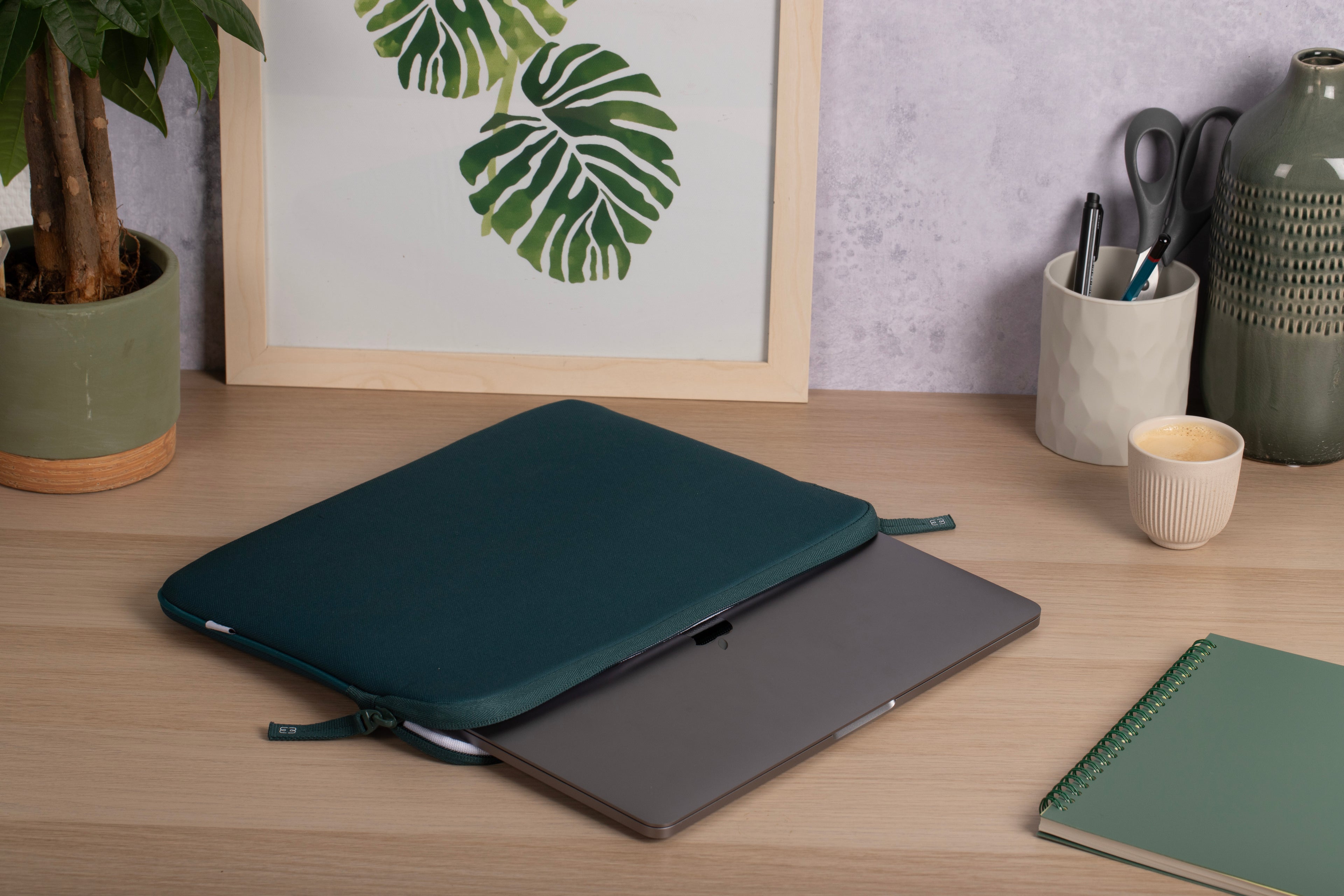 Sleeve MacBook Air 15 Basics ²Life Green/White