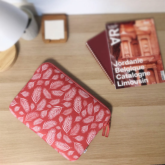 Sleeve MacBook Pro/Air 13 Basics ²Life Botanic Red