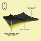 MacBook NEO Basics²Life Perfect Fit Sleeve Black / Lemon