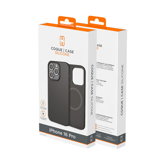 Silicon case MagSafe iPhone 16 Pro Black