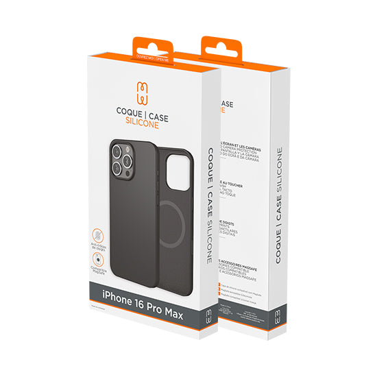 Silicon case MagSafe iPhone 16 Pro Max Black