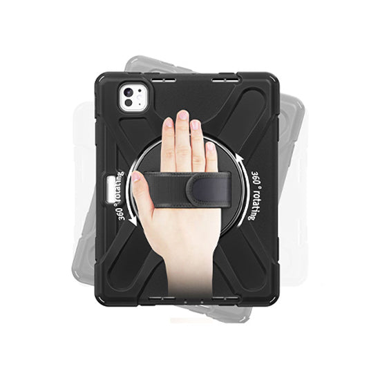Securit Rotative case iPad Pro 13 (M4/M5) Black Polybag