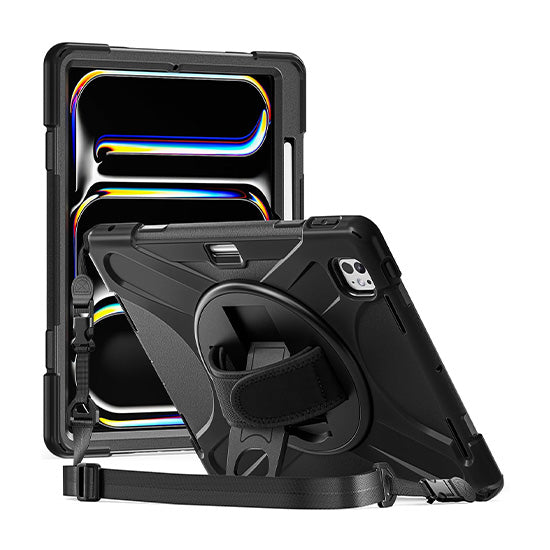 Securit Rotative case iPad Pro 13 (M4/M5) Black Polybag