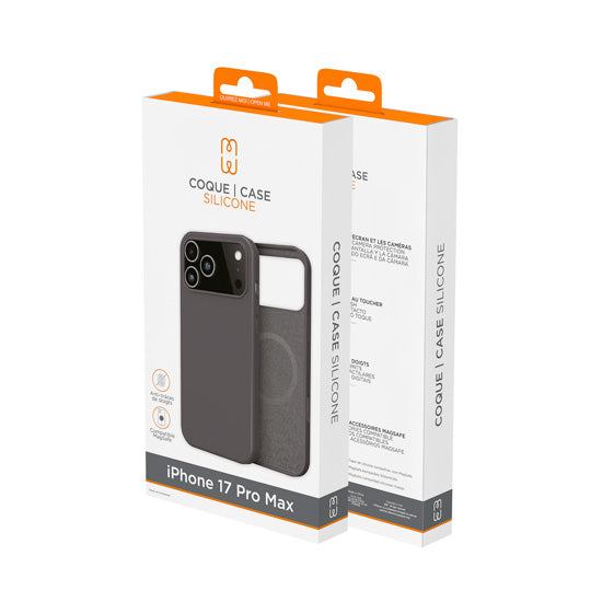 Silicon case MagSafe iPhone 17 Pro Max Black