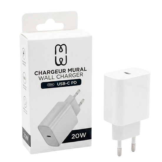 Charger USB-C PD 20W White