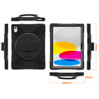 Securit Rotative case iPad 11 (2025 - 11th gen) & 10.9 (2022 - 10th gen) Black Polybag
