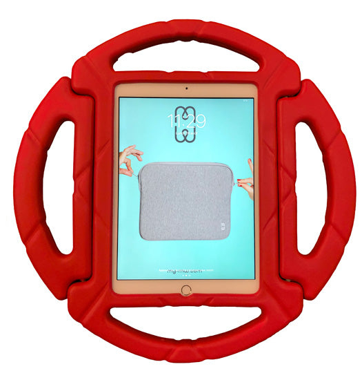 E.V.A. Kids round iPad 9.7 (2017/18 - 5th/6th gen) Red Polybag