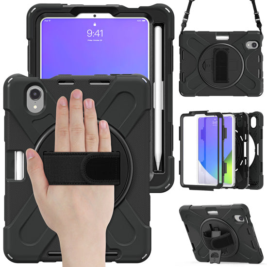 Securit rotative iPad Mini 8.3 (2024/21 - 7/6th gen) Black Polybag