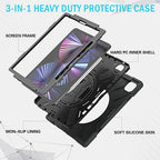 Securit Rotative case iPad Pro 12.9 (2021/22 - 5/6th gen) Noir Polybag