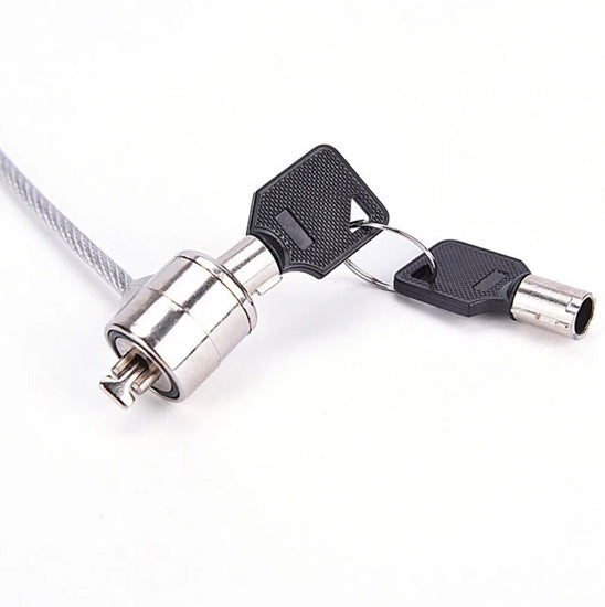 Laptop cable lock (2m) with key Polybag