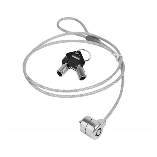 Laptop cable lock (2m) with key Polybag