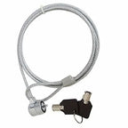 Laptop cable lock (2m) with key Polybag