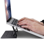 Adhesive stand for laptop Anthracite Polybag