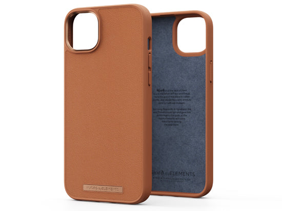iPhone 14 Plus Leather Cover Cognac