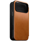 Modern Leather Folio iPhone 18 Pro Max English Tan