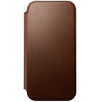 Modern Leather Folio iPhone 18 Pro Max Rustic Brown