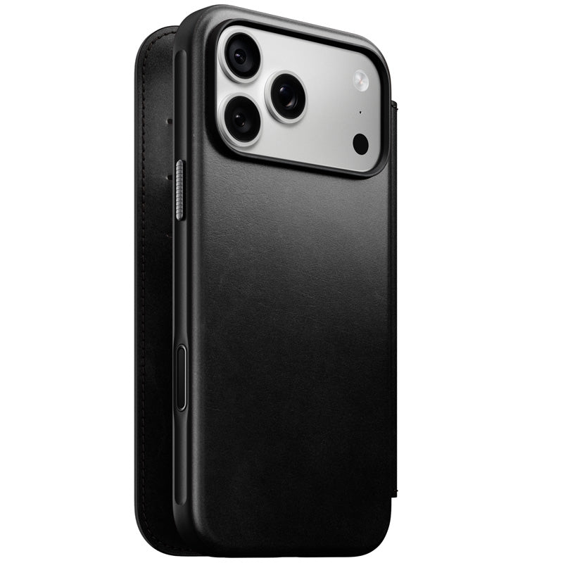 Leather Folio Modern Horween iPhone 18 Pro Max / 17 Pro Max Black