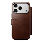 Leather Folio Modern Horween iPhone 18 Pro / 17 Pro Rustic Brown