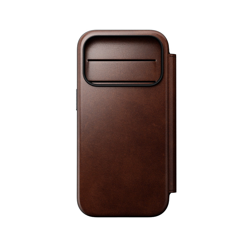 Leather Folio Modern Horween iPhone 18 Pro / 17 Pro Rustic Brown