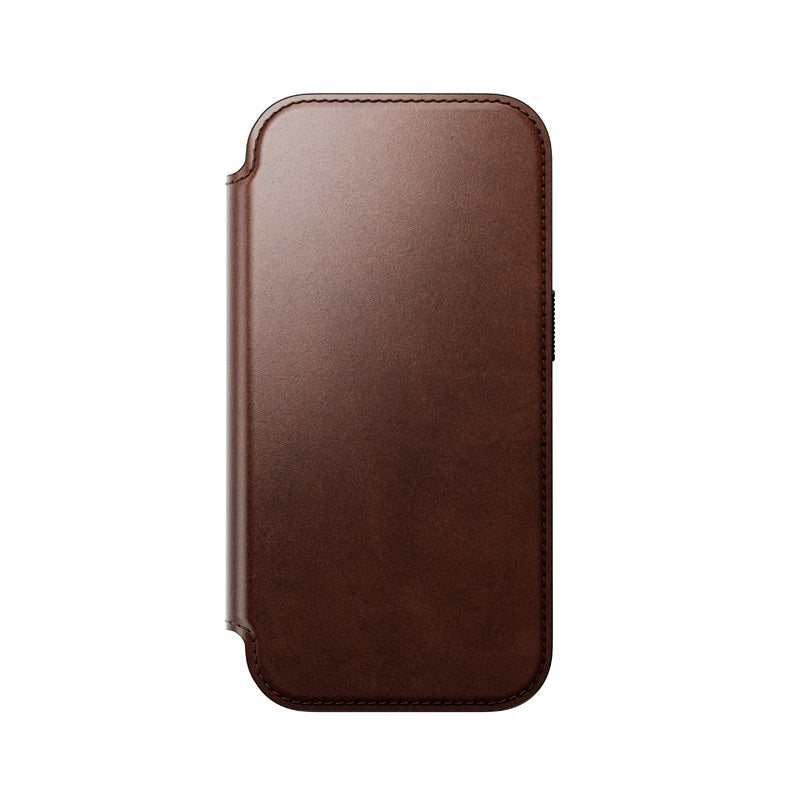 Leather Folio Modern Horween iPhone 18 Pro / 17 Pro Rustic Brown