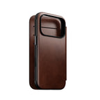 Leather Folio Modern Horween iPhone 18 Pro / 17 Pro Rustic Brown