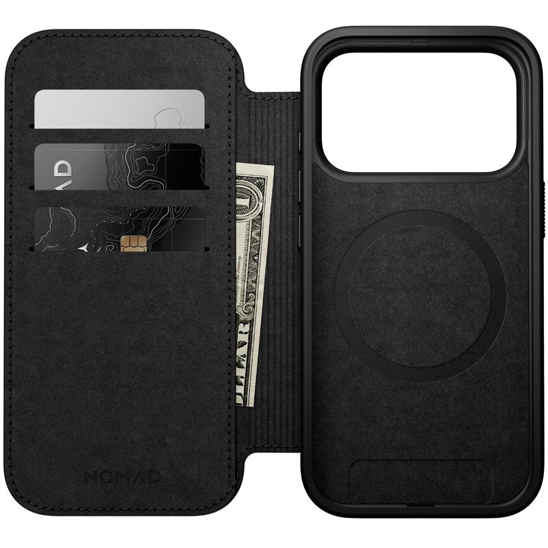 Modern Leather Folio iPhone 18 Pro English Tan