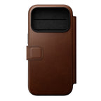 Modern Leather Folio iPhone 18 Pro Rustic Brown