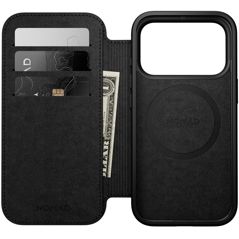 Modern Leather Folio iPhone 18 Pro Black