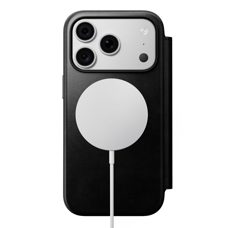 Leather Folio Modern Horween iPhone 18 Pro / 17 Pro Black