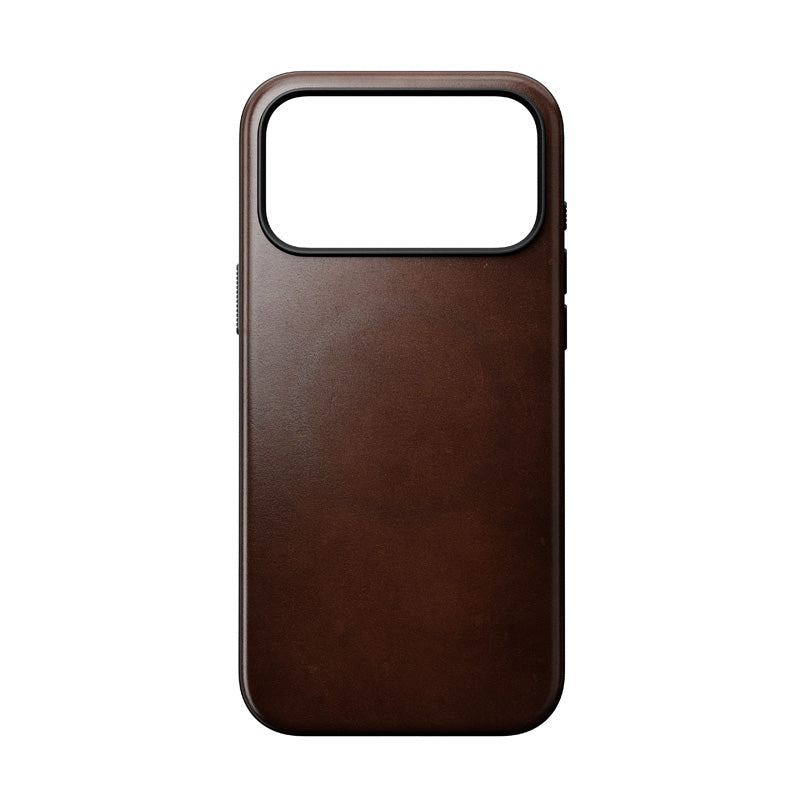 Modern Horween Leather Case iPhone 18 Pro Max / 17 Pro Max Rustic Brown